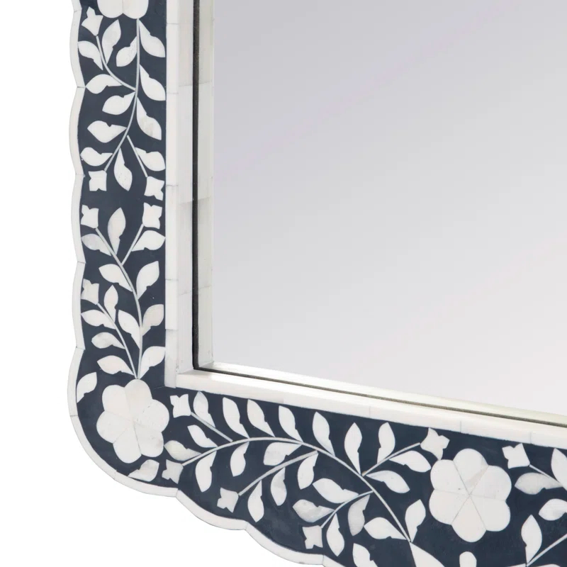 Ren Botanic Bone Inlay Traditional Distressed Accent Mirror
