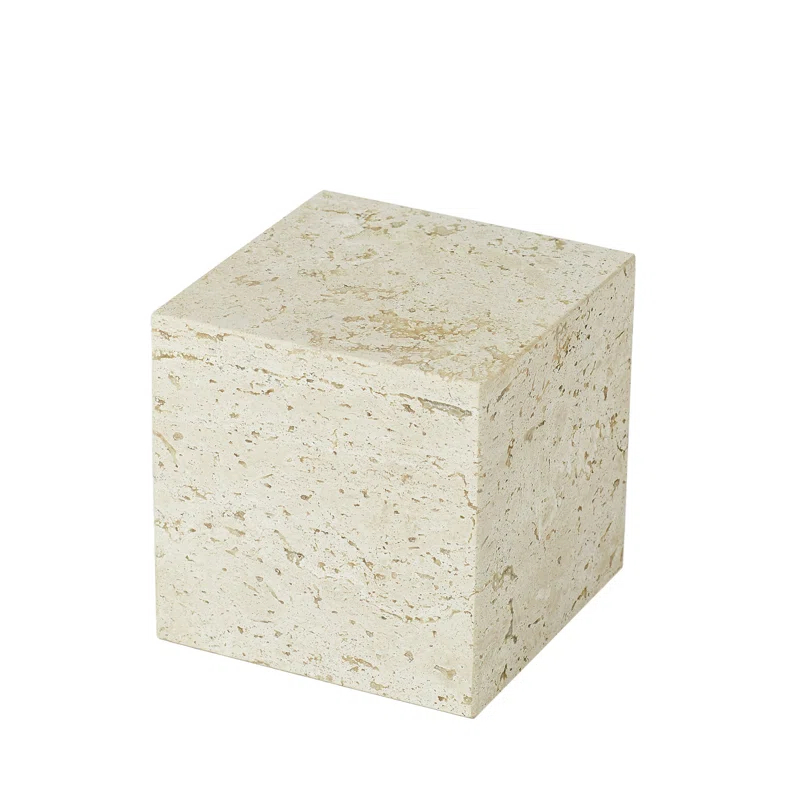 Studio A Home Travertine Cube Riser-Sm