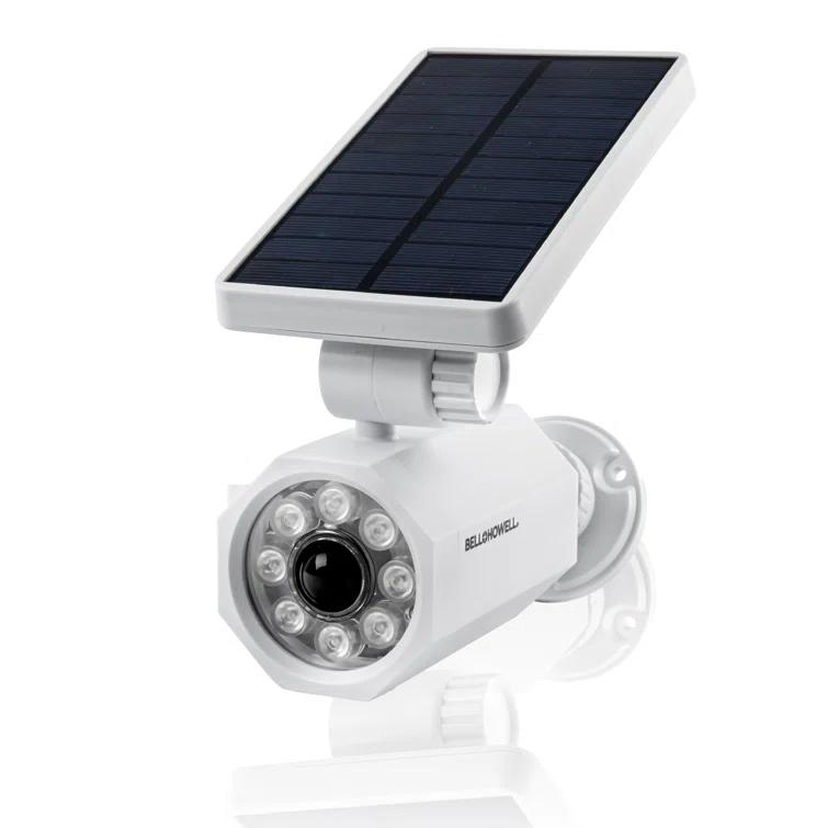 Bell + Howell LED Solar Powered Dusk to Dawn Outdoor Security Spotlight with Motion Sensor and Timer