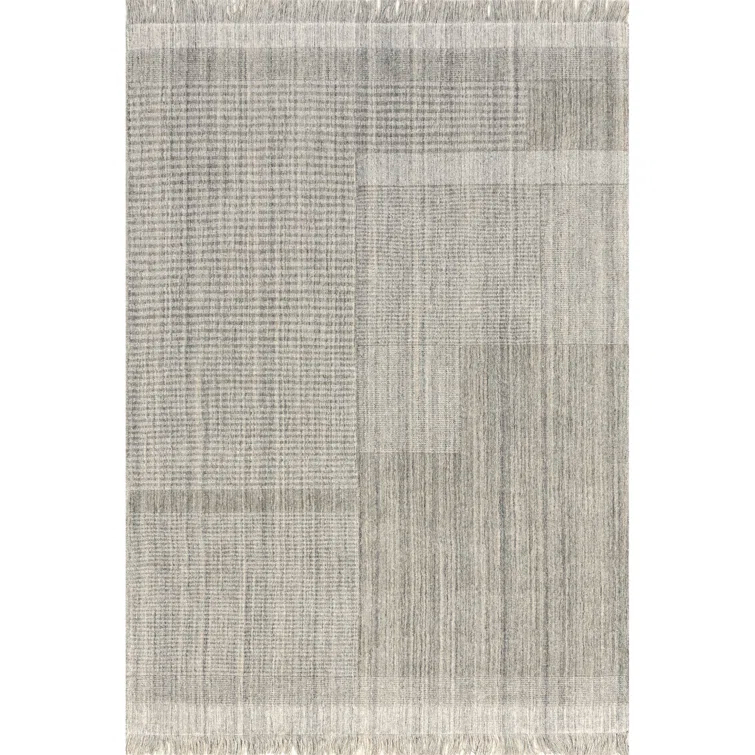 Seriah Fringed Wool-Blend Area Rug