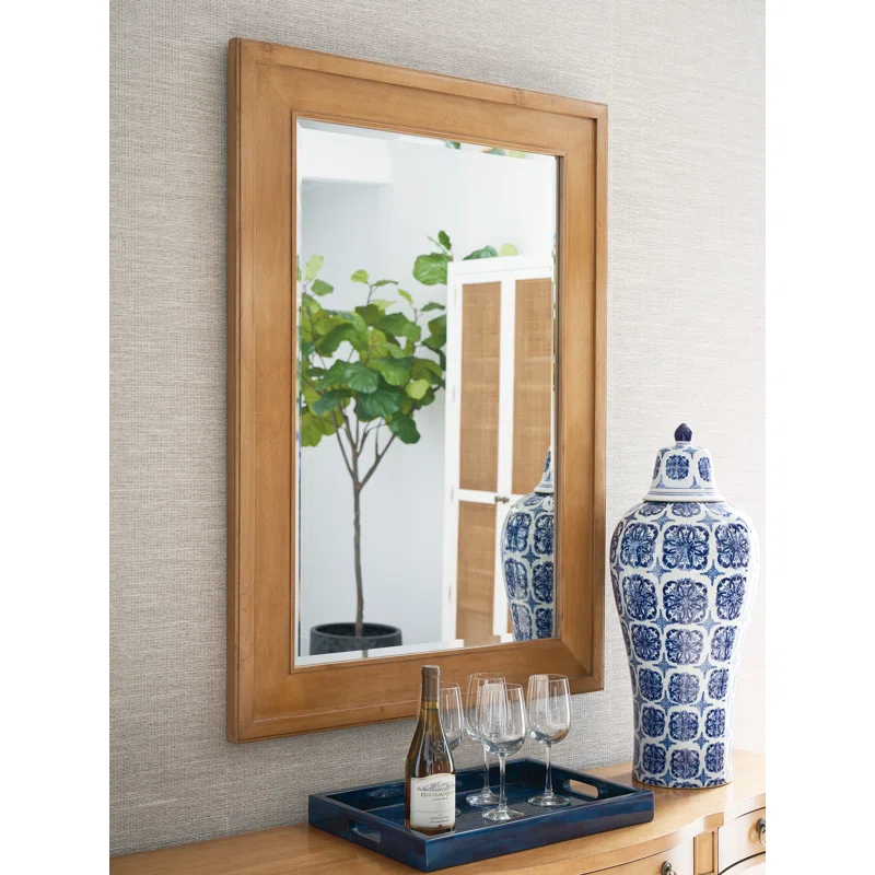 Laguna Wood Flat Wall Mirror