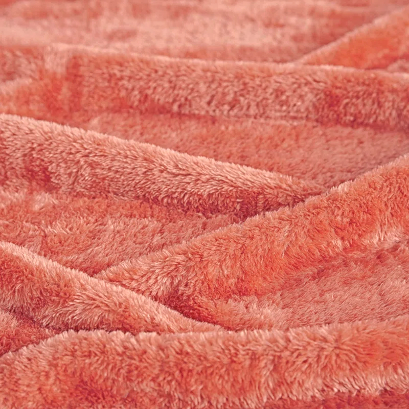 Superior Superior Solid Polyester Reversible All-Season Fleece Throws Blanket