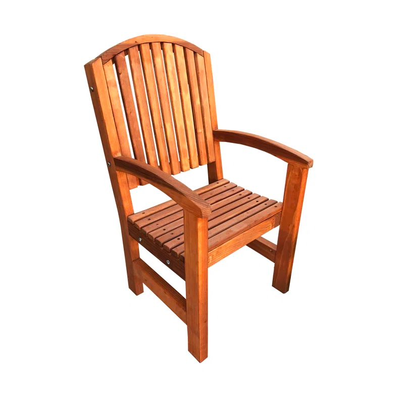 Best Redwood Wood Outdoor Dining Armchair