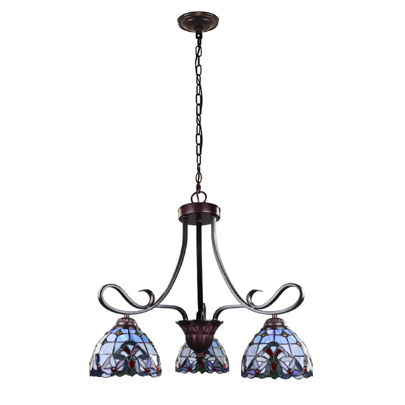 Bondi 3 - Light Glass Dimmable Classic / Traditional Chandelier