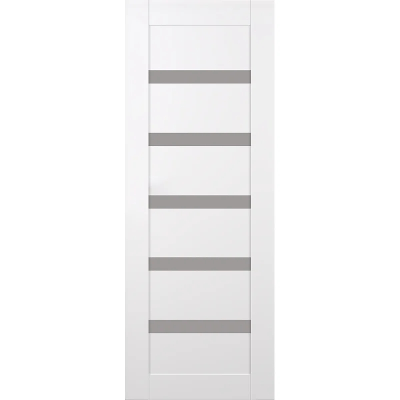 Belldinni Leora Paneled Manufactured Wood and Glass Standard Door Slab