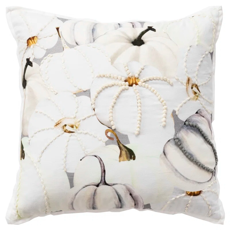 Rizzy Home Embroidered Cotton Throw Pillow