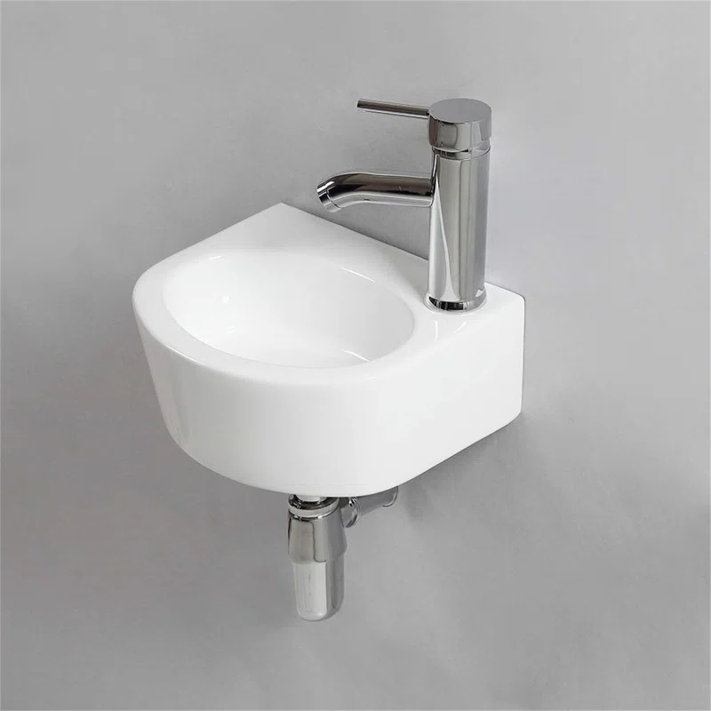 BTERAZ B085NFCP38 BTERAZ 9.25'' White Ceramic Oval Bathroom Sink