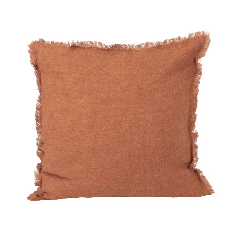 Julianne Linen Throw Square Pillow Cover & Insert