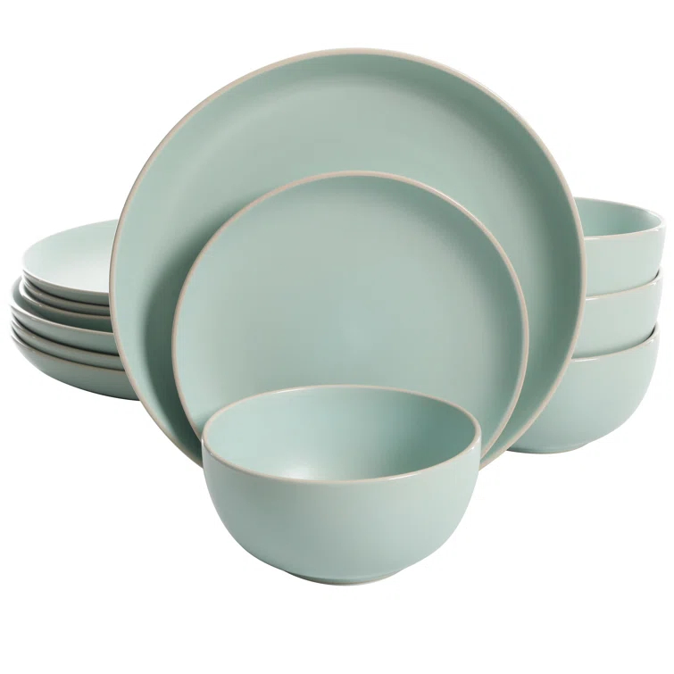 Rockaway 12 Piece Dinnerware Set