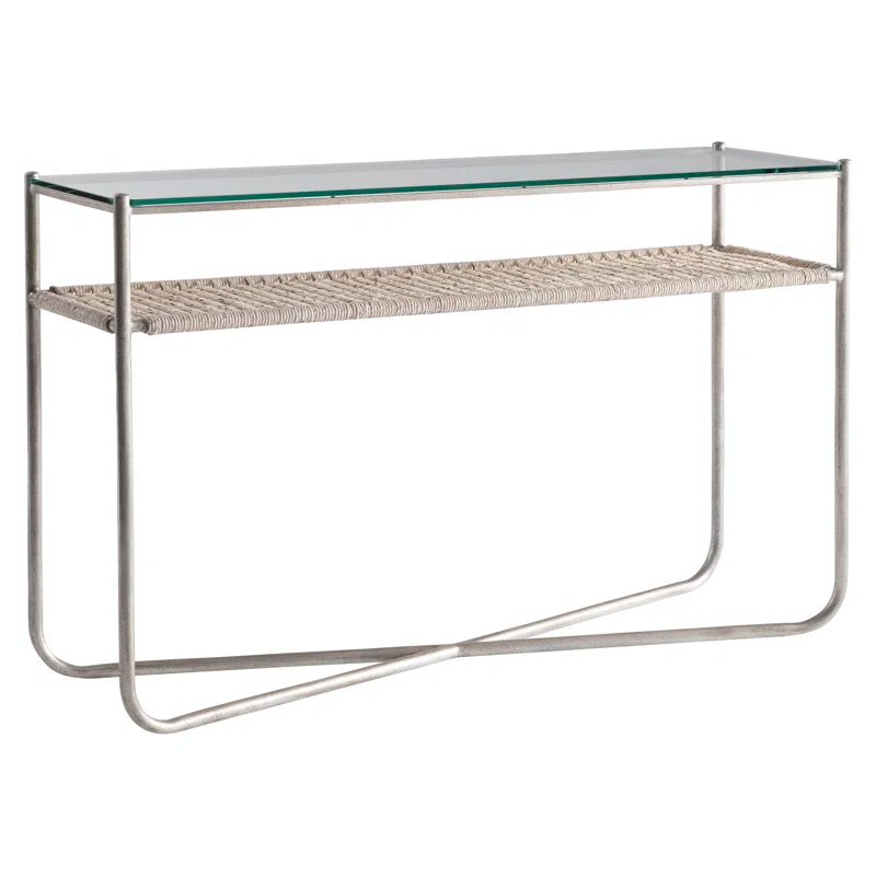 Bernhardt Kendo 56.25'' Glass Top Console Table