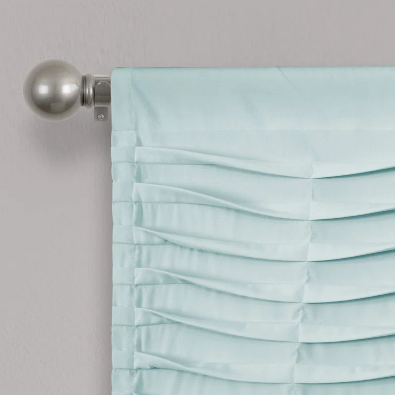 Glorbu Textured 52'' W Window Valance