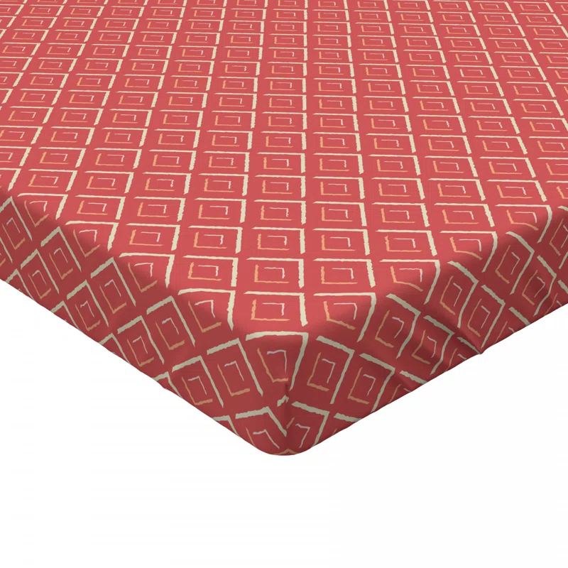 Ambesonne Microfiber Geometric Fitted Sheet