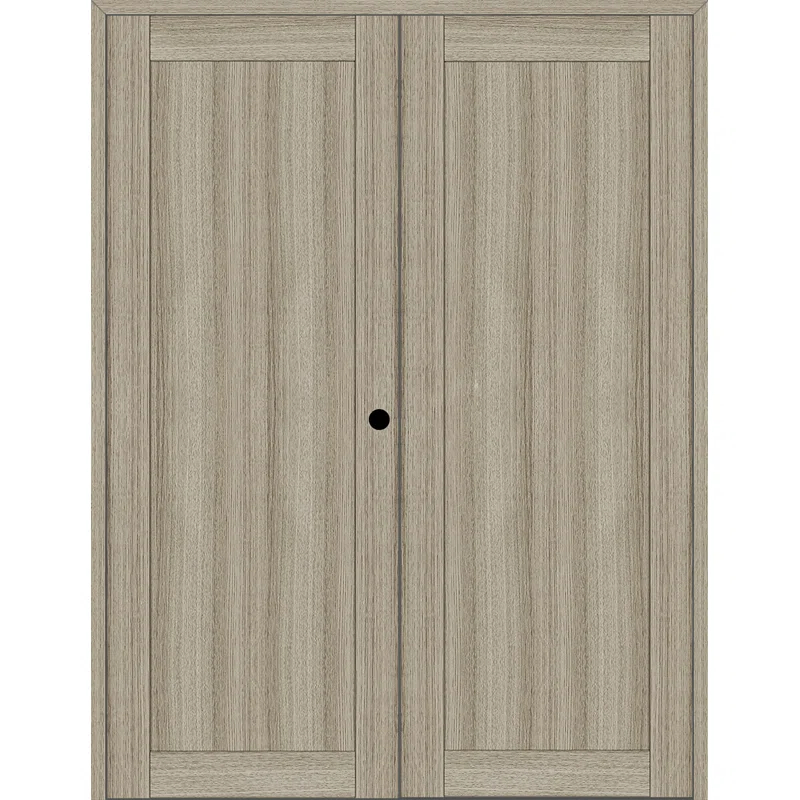 Belldinni 1 Panel Shaker Manufactured Wood Paneled Double Swing Interior Door