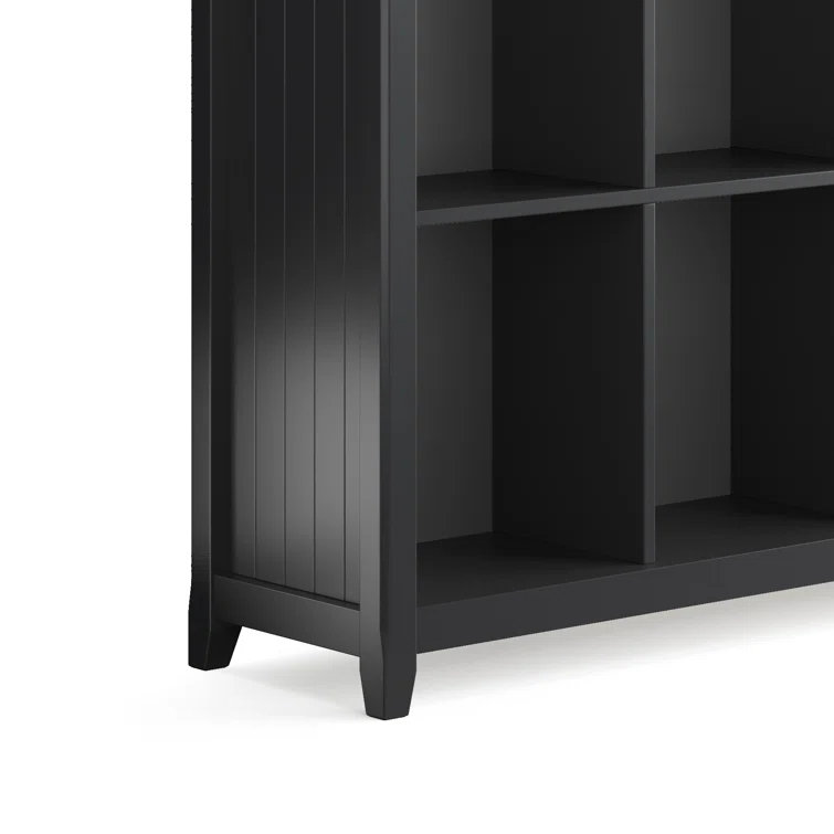 Simpli Home Acadian 57"W Solid Wood Storage Console Table