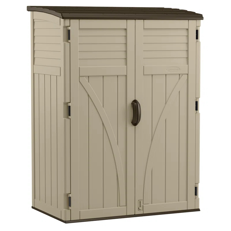 Suncast 53 in. W x 32.5 in. D Resin Vertical Tool Shed