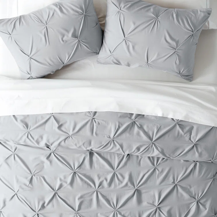 Becky Cameron Pinch Pleat Textured Duvet Cover Set