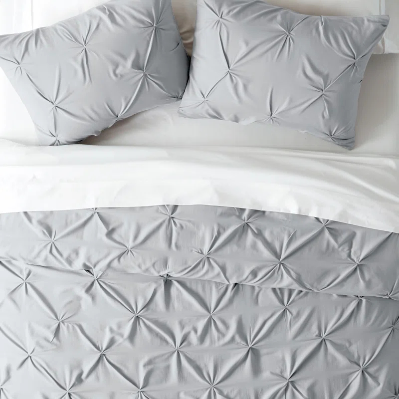 Becky Cameron Pinch Pleat Textured Duvet Cover Set