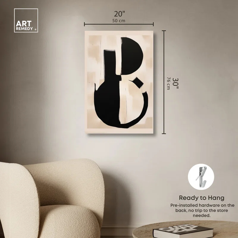 Art Remedy Find The Key Abstract Shapes Trendy Wall Art by Art Remedy