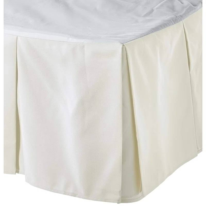 Box Pleated Tailored Wrap Around Bed Skirt