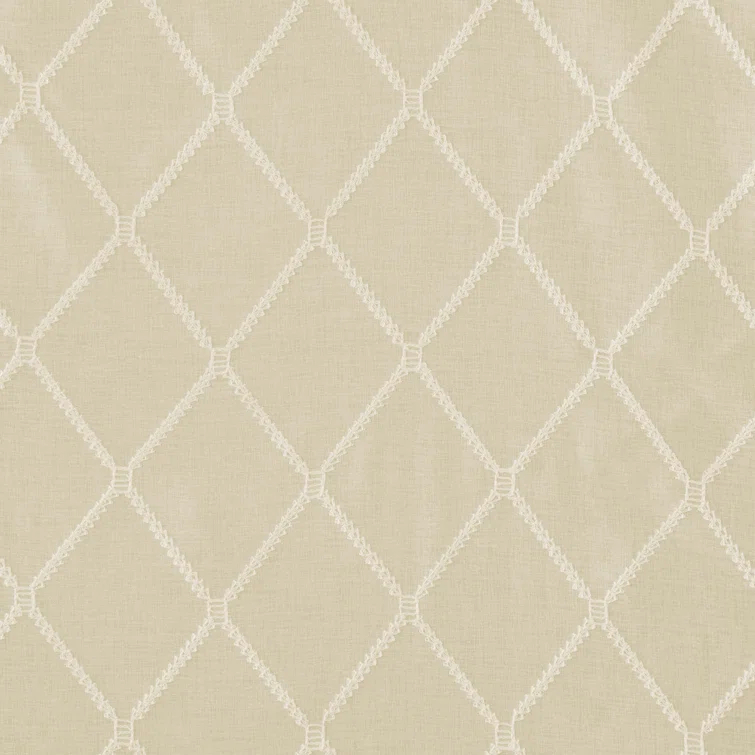 Madison Park Irina Solid Sheer Embroidered Single Window Scarf & Reviews | Wayfair