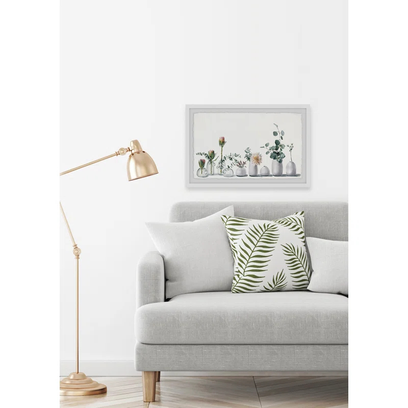 Parvez Taj 'White Simplicity' Framed Print