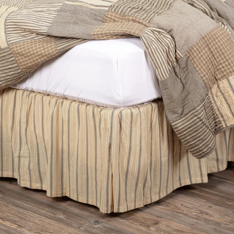 VHC Brands Sawyer Mill Ruffled Bed Skirt