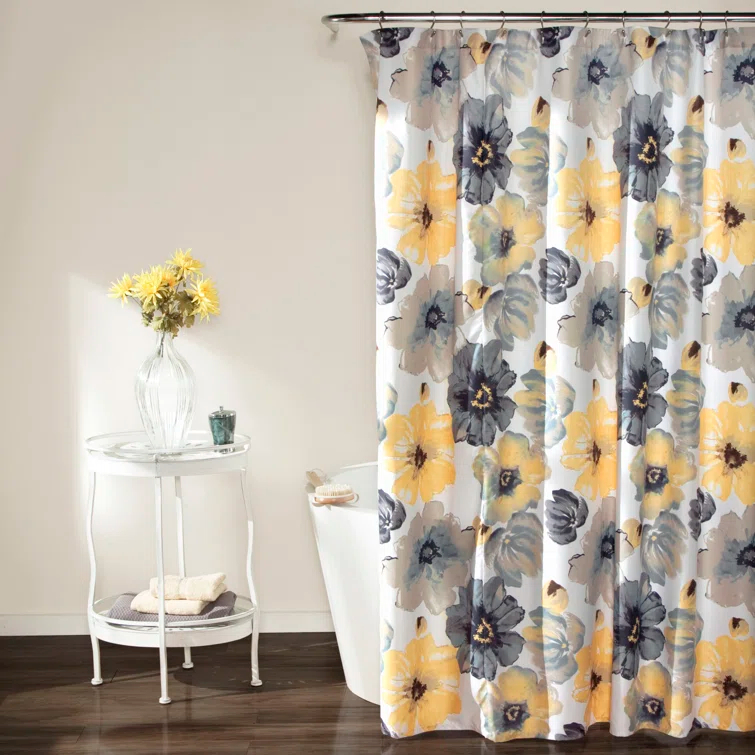 Lush Decor Floral Single Shower Curtain & Reviews | Wayfair