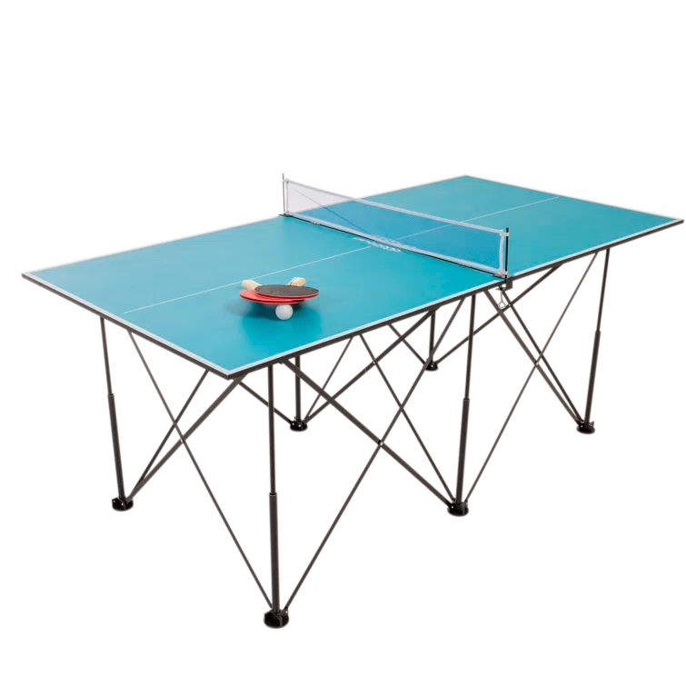 Ping-Pong Pop up Foldable Indoor Table Tennis Table with Paddles and Balls (19mm Thick)