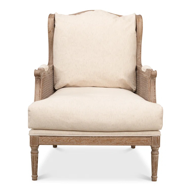 Sarreid Ltd Ava Upholstered Wingback Chair