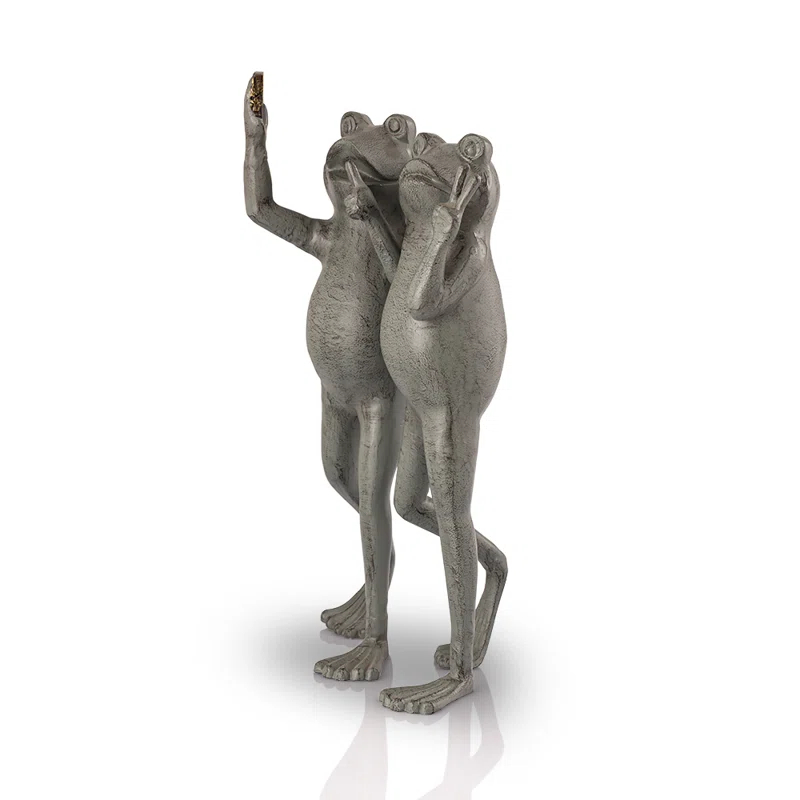SPI Home Frog Aluminum Garden Statue
