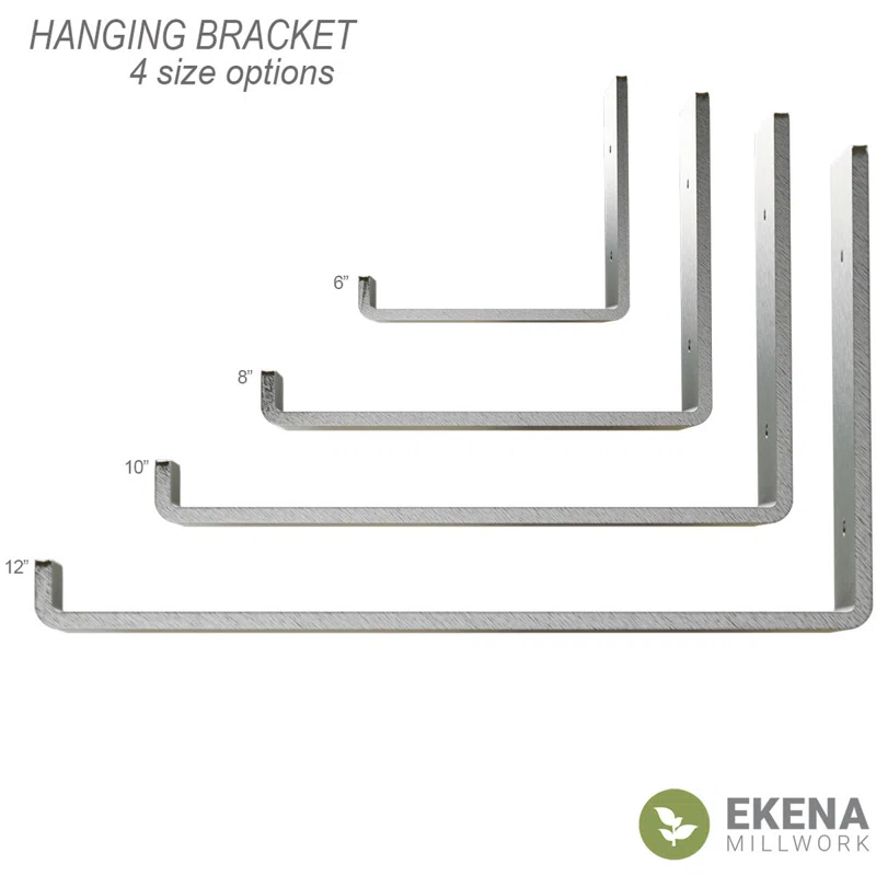 Ekena Millwork Steel Hanging Shelf Bracket
