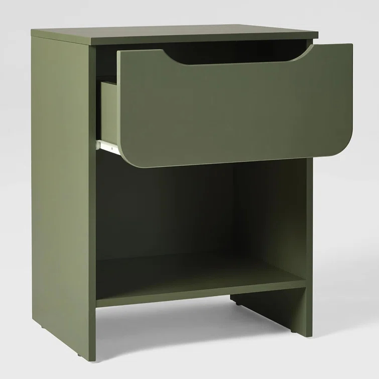 Ebern Designs Jaqualine 1-Drawer Nightstand with Storage Cubby