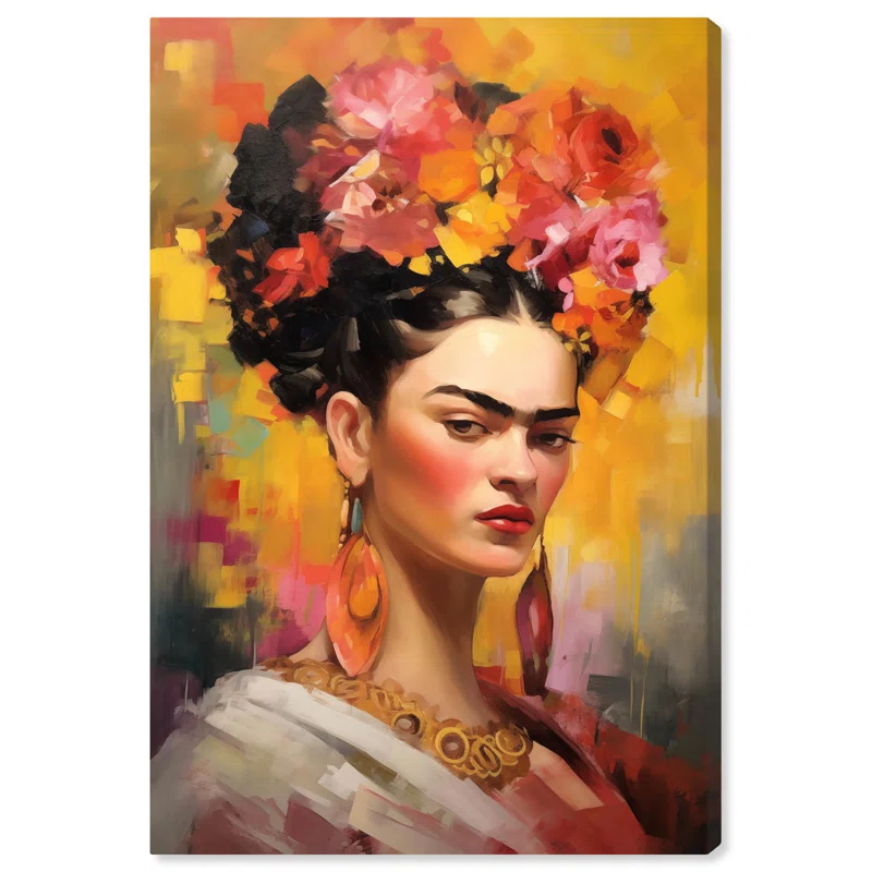 Art Remedy Her and Flowers Canvas Inspiring Women Protraits by Art Remedy