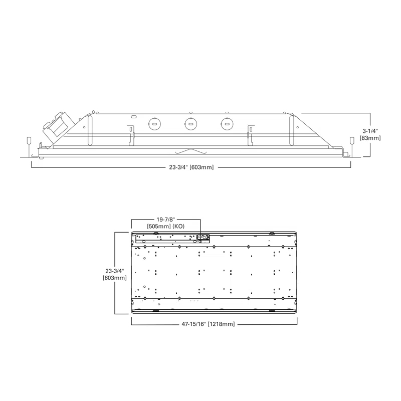 Cooper Lighting LLC Rectangle Troffer Ceiling Light