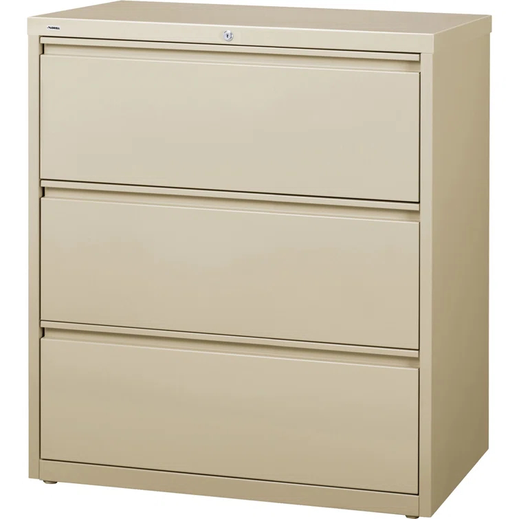 Inbox Zero Pabel 36'' Wide 3 -Drawer Steel File Cabinet