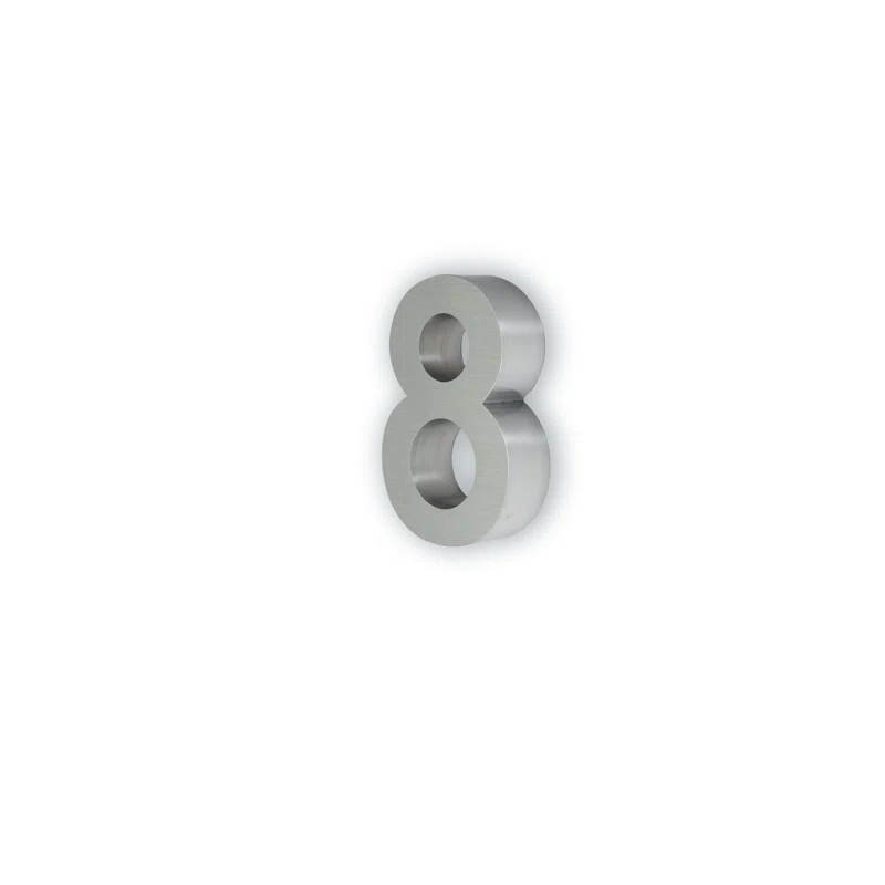 ModernStainlessHardware 6'' H Stainless Steel House Number