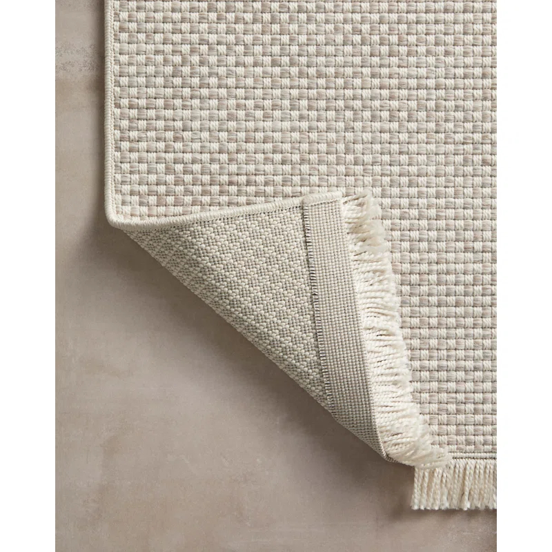 Amber Lewis x Loloi Malibu Ivory / Dove Indoor / Outdoor Area Rug