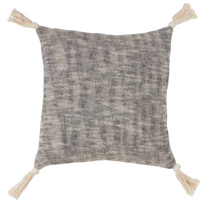 Saro Oneeka Collection Tassels Down Throw Pillow