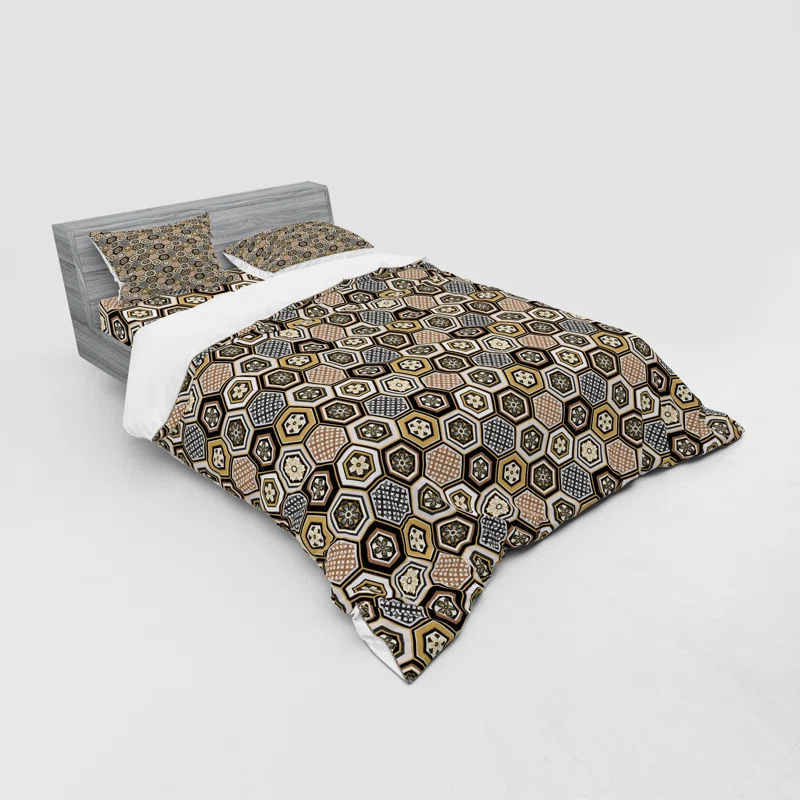 Ambesonne Farmhouse / Country Paisley Duvet Cover Set