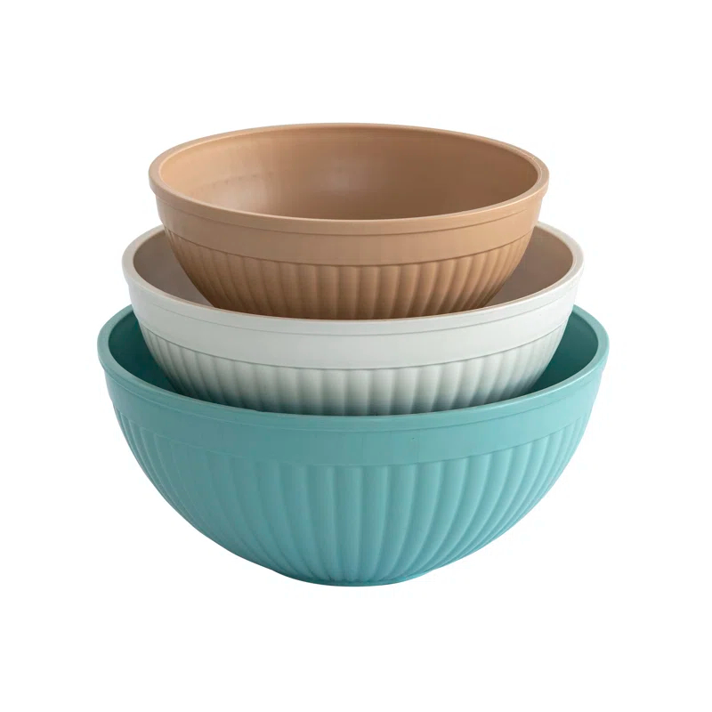 Nordic Ware 3-Piece Prep & Serve Mixing Bowl Set