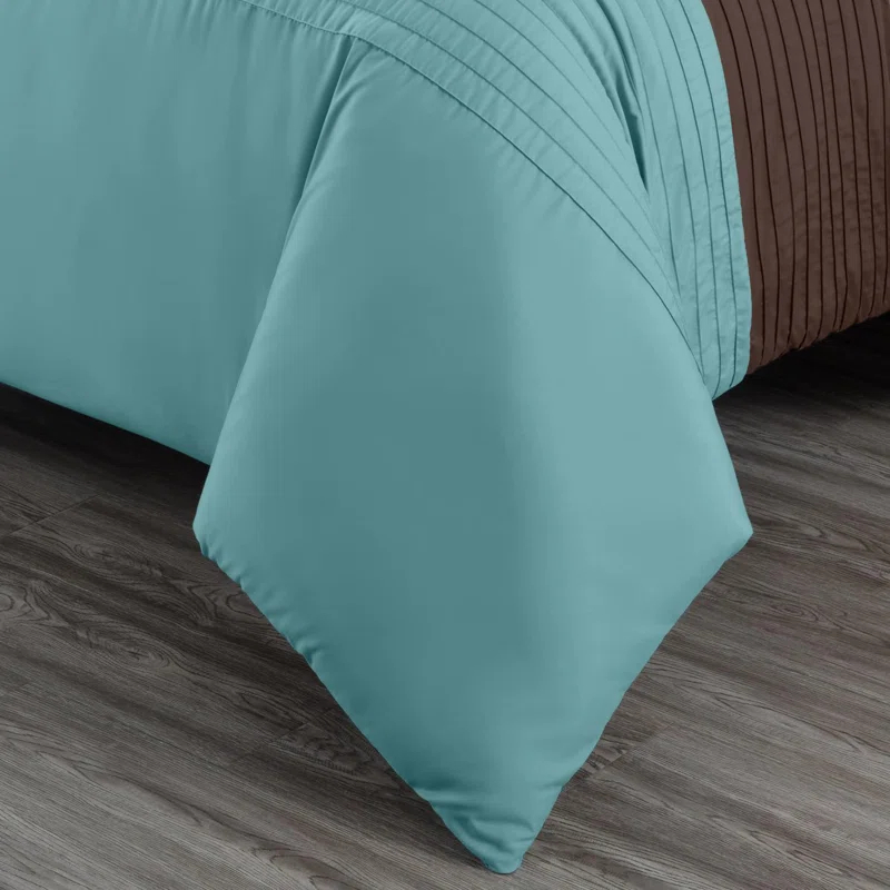 Chezmoi Collection Briar Microfiber Bed in a Bag Comforter Set