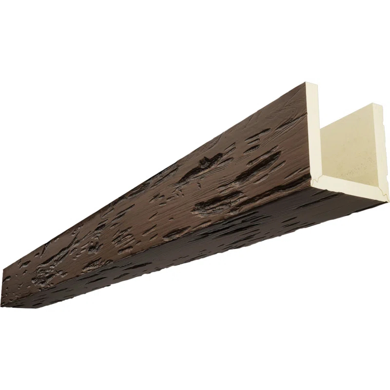 Ekena Millwork Pecky Cypress Endurathane Faux Wood 3-Sided Ceiling Beam (U-beam) | Wayfair