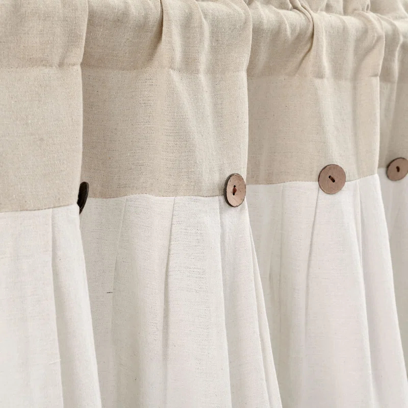 Lush Decor Linen Tailored Window Valance