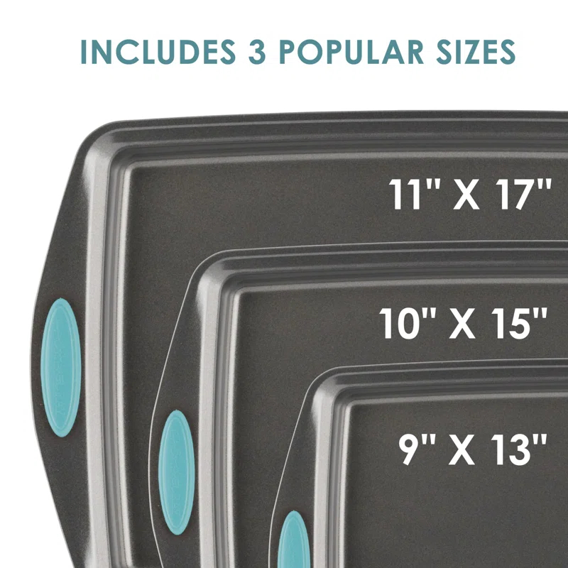 Rachael Ray Rachael Ray Nonstick Bakeware Cookie Pans / Baking Pans Set, 3 Piece