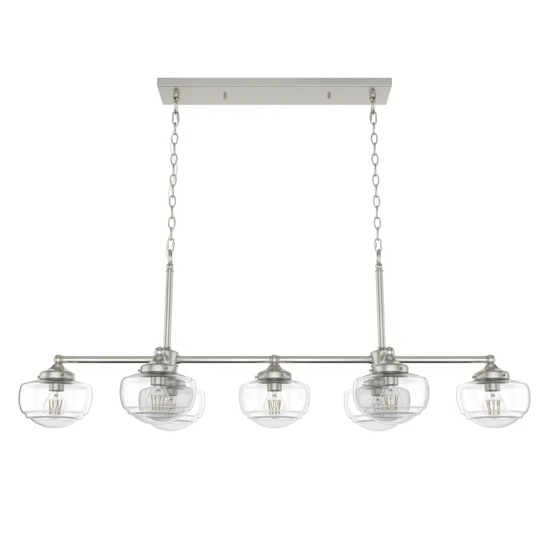 Saddle Creek 7 - Light Kitchen Island Linear Pendant