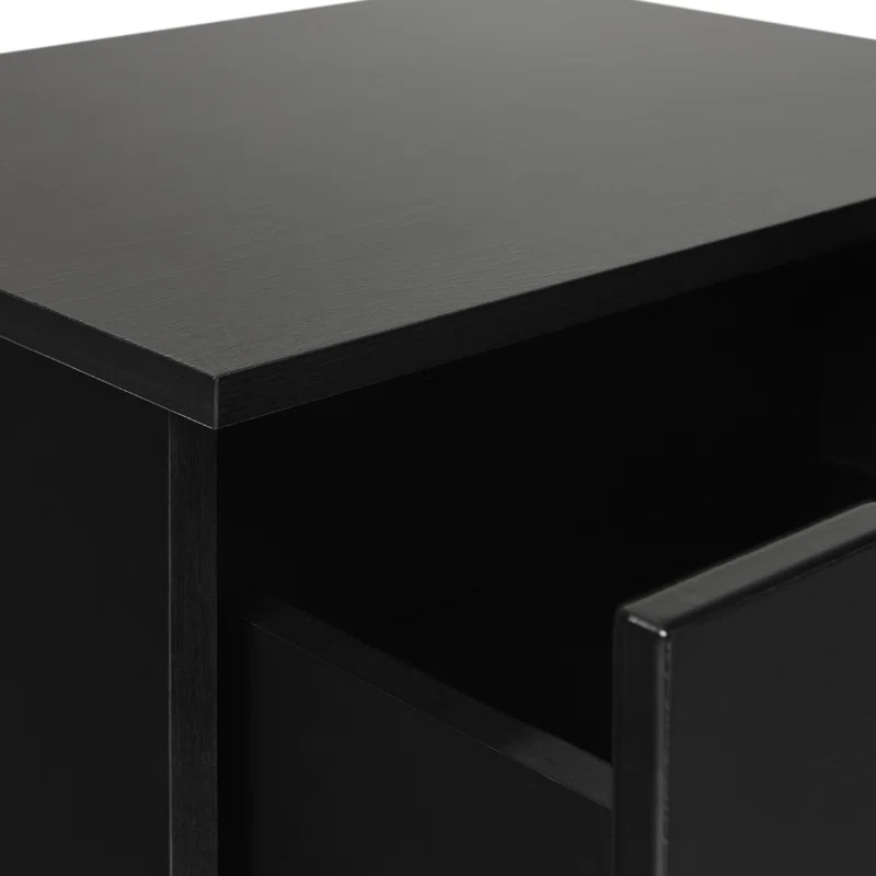 Jaqualine 1-Drawer Nightstand with Storage Cubby