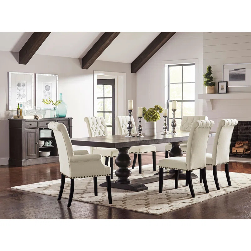 Coaster Furniture 19.5'' H Tufted Linen Upholstered Armchair