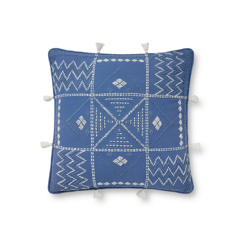 Loloi Rugs Tassels Cotton Throw Pillow