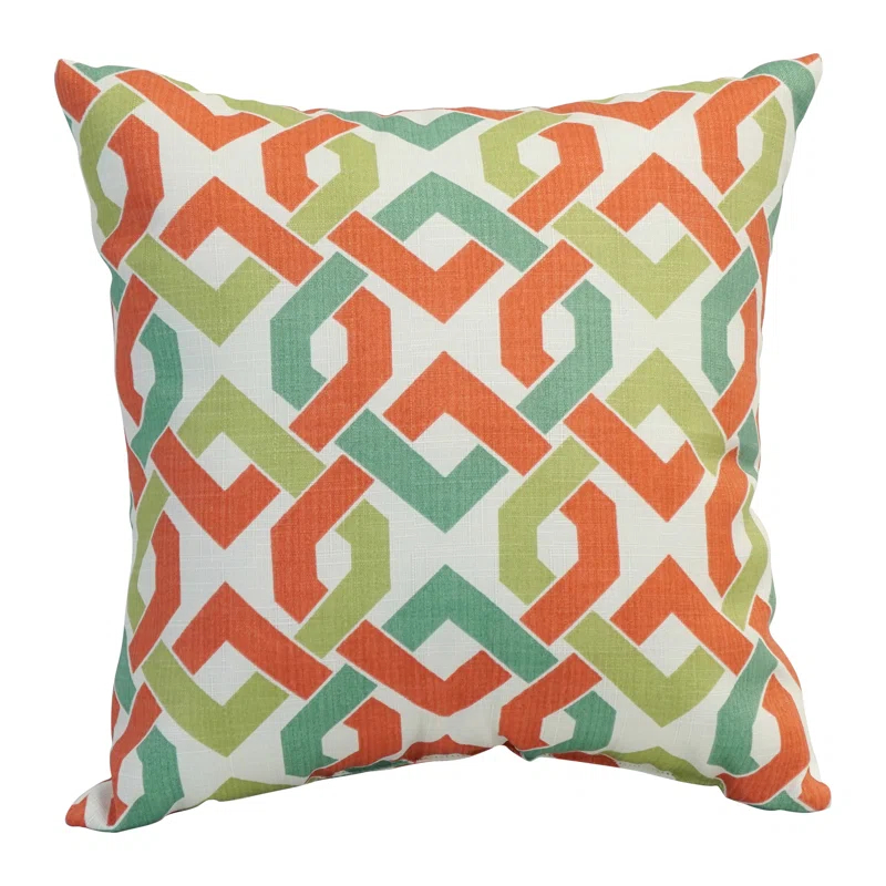 Blazing Needles Outdoor Cushion Collection Indoor/Outdoor Reversible Throw Pillow (Set of 4)