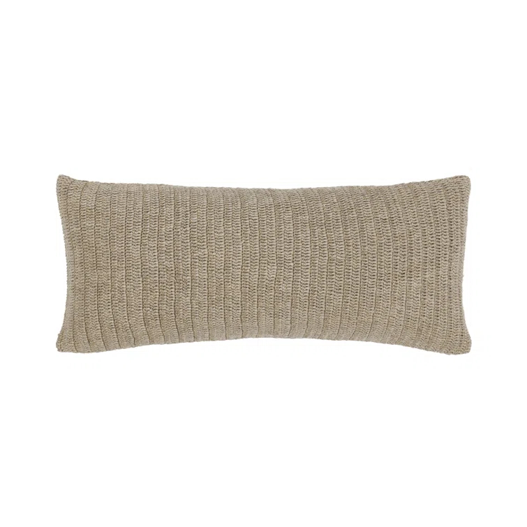 Villa by Classic Home Nakeya Knitted 16"x36"  Throw Pillow
